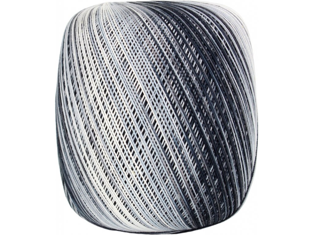 Vlna-hep Příze Moonlight multicolor 9017 černo-bílá