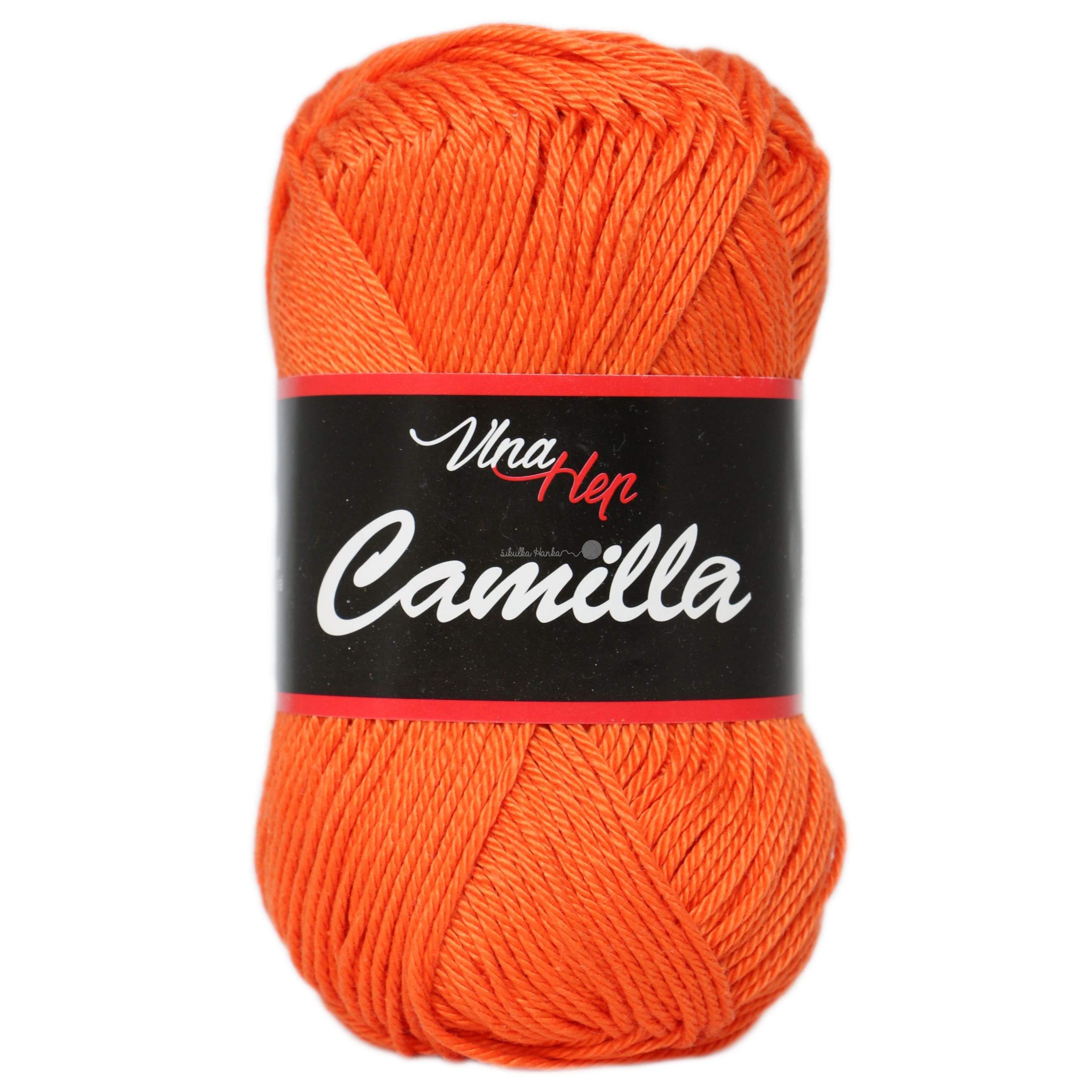 Vlna-hep Příze Camilla 8194 oranžová