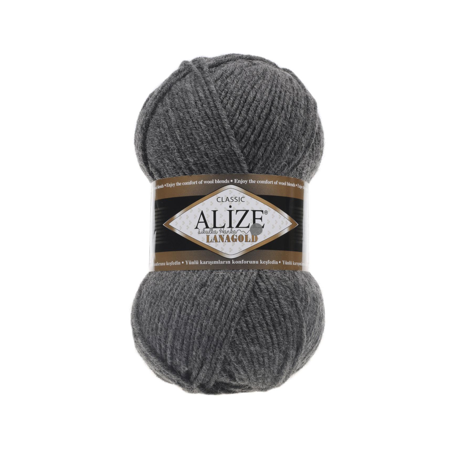 Alize Lanagold classic 182 šedá melange