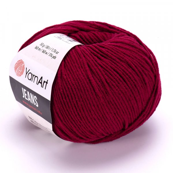 YarnArt Jeans 66 vínová