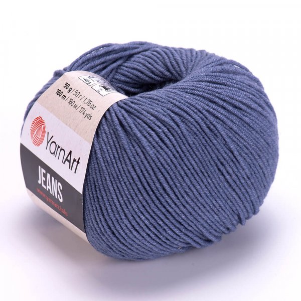 YarnArt Jeans 68 modrošedá