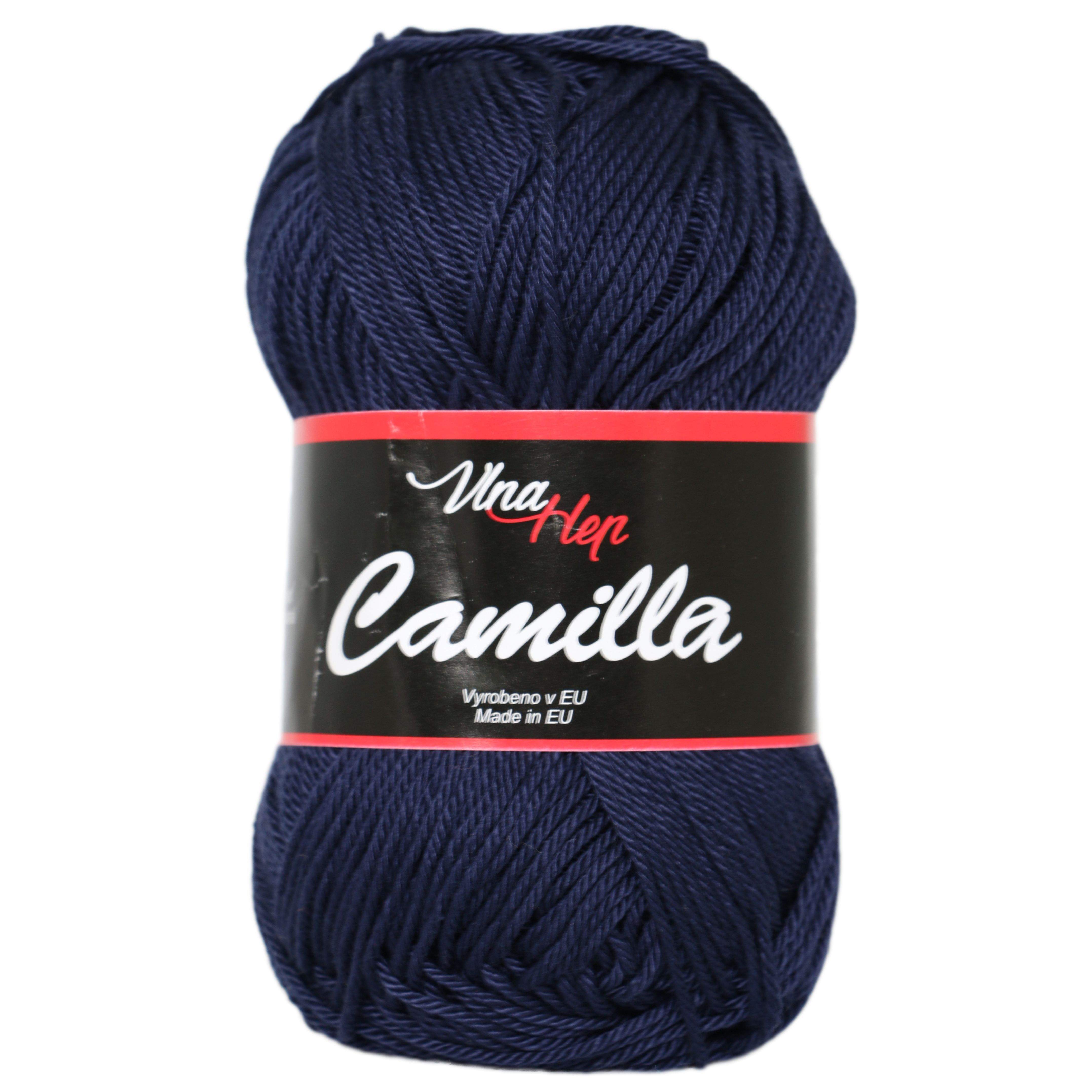 Vlna-hep Příze Camilla 8120 tm. modrá