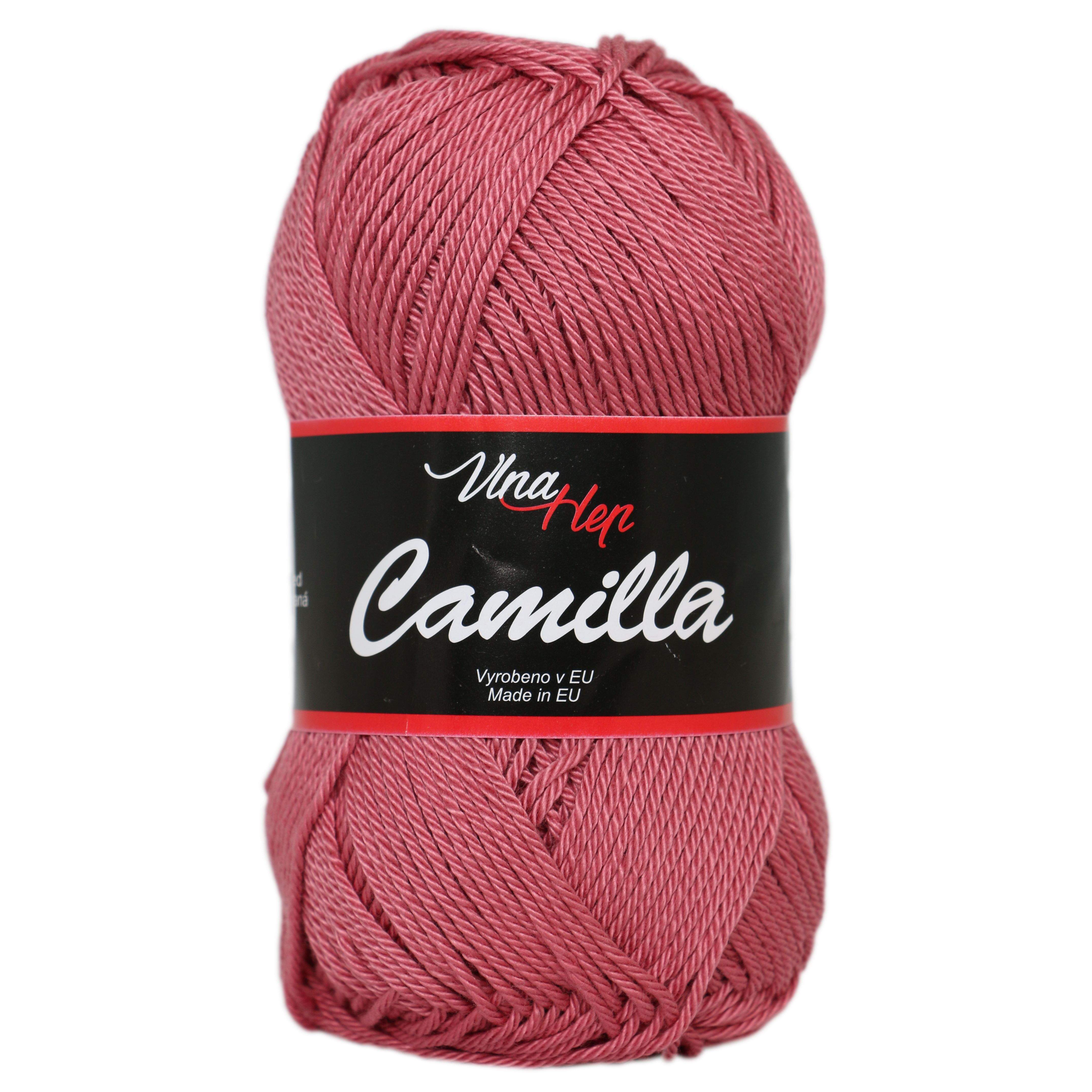 Vlna-hep Příze Camilla 8029 tm.starorůžová