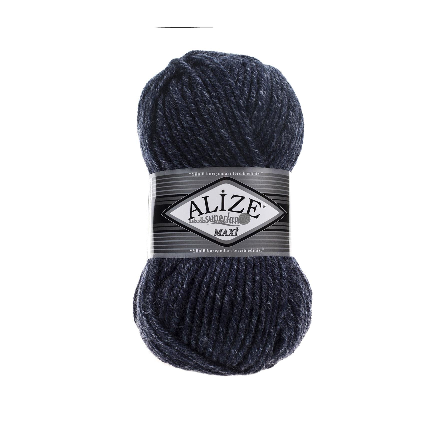 Alize Superlana maxi 805 tm.modrá melange