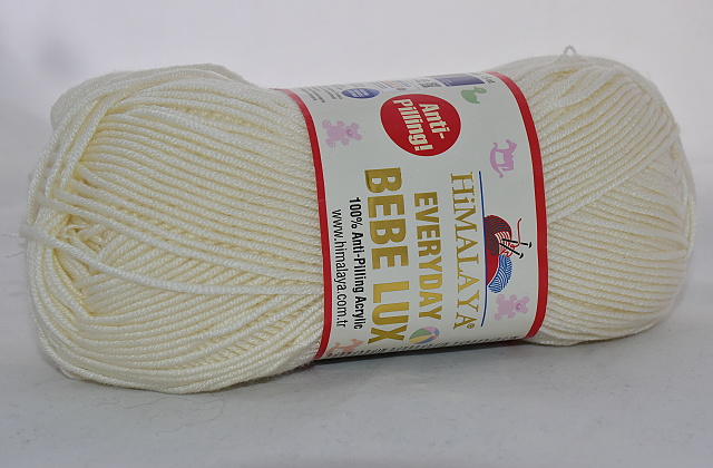 Pletací příze Everyday Bebe Lux 100 g Varianta: 2 (70402) krémová světlá, Balení: 1 ks