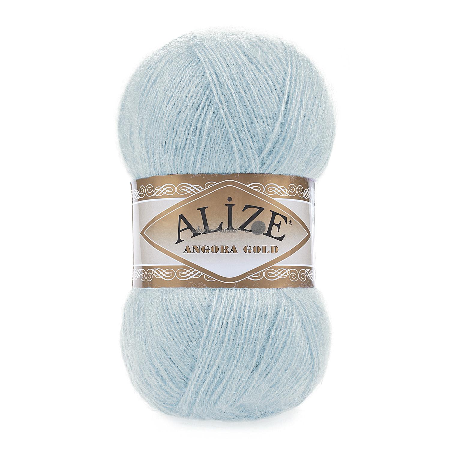Příze Alize Angora gold 114 sv.modrá