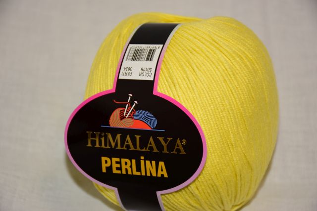Himalaya Příze Perlina 126 žlutá