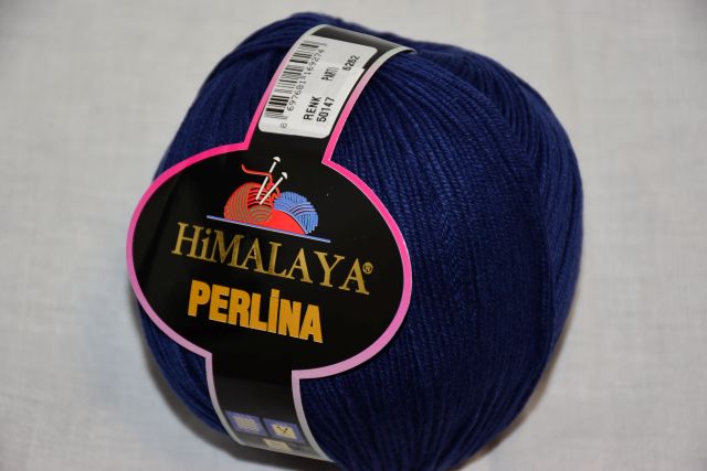 Himalaya Příze Perlina 147 tm.modrá