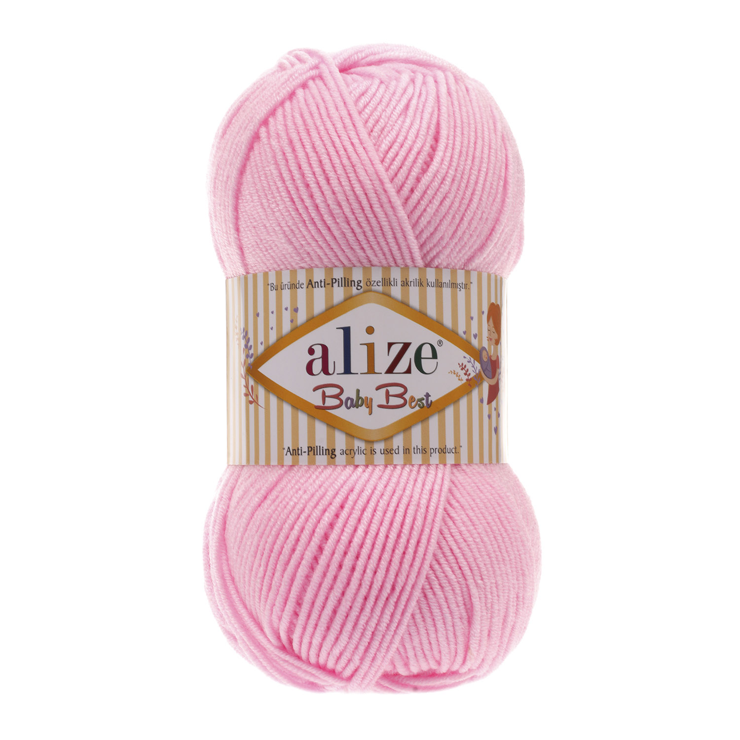 Alize Příze Baby best 191 růžová