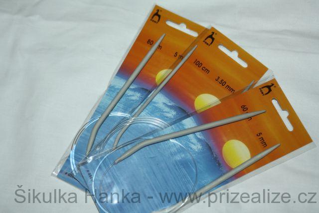 Jehlice kulaté PONY 80cm  č. 8