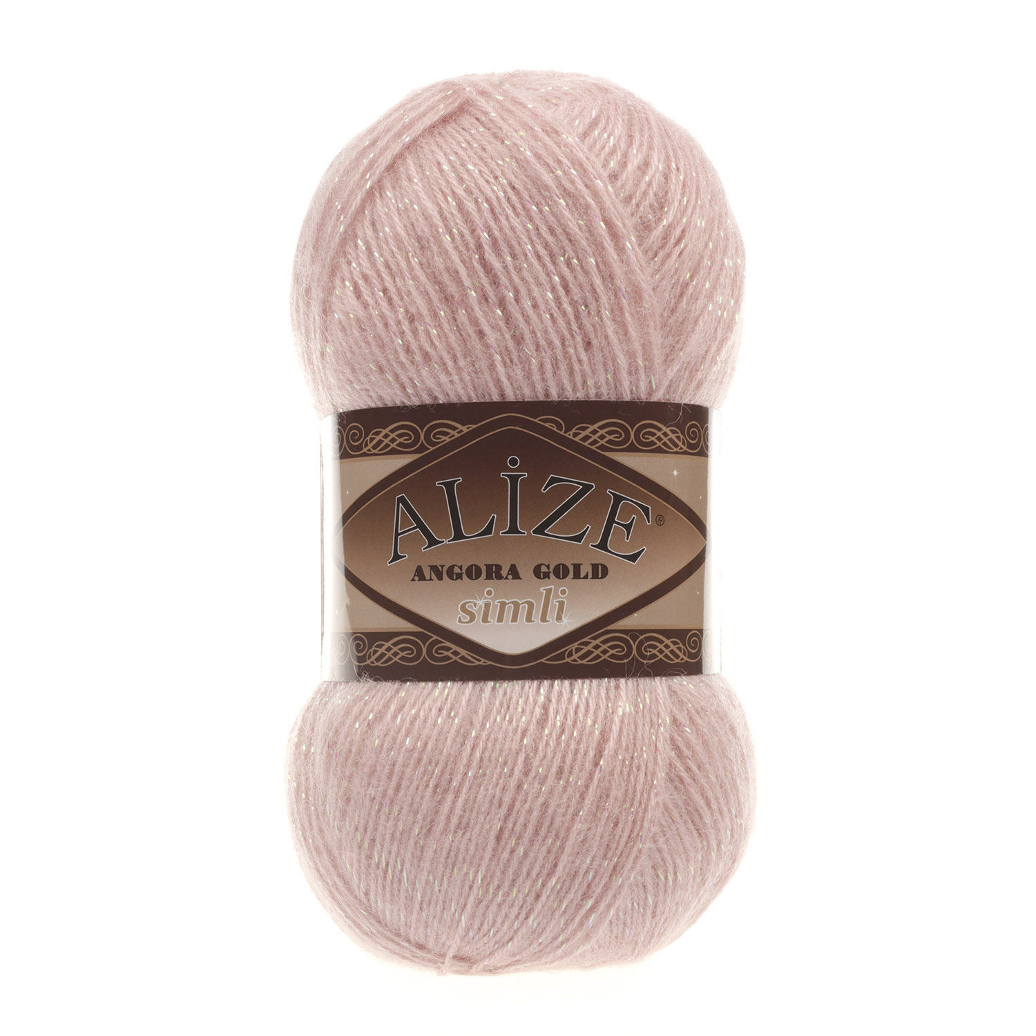 Příze Alize Angora gold simli 161 sv.růžová