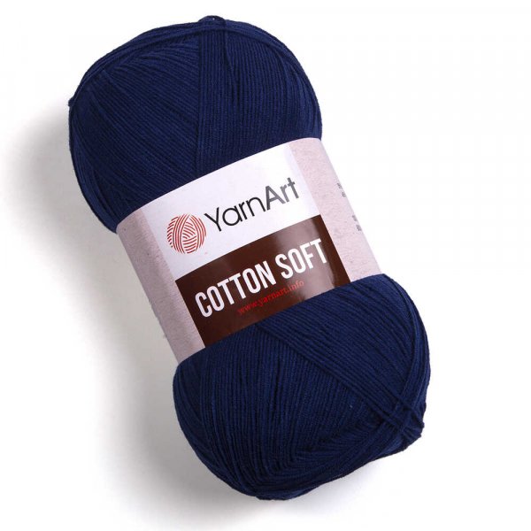 YarnArt Cotton soft 54 tm.modrá