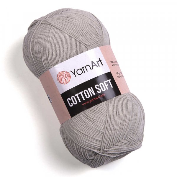 YarnArt Cotton soft 49 sv.šedá