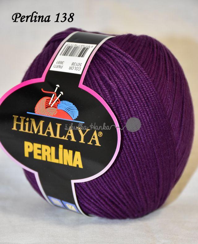 Himalaya Příze Perlina 138 tm.fialová