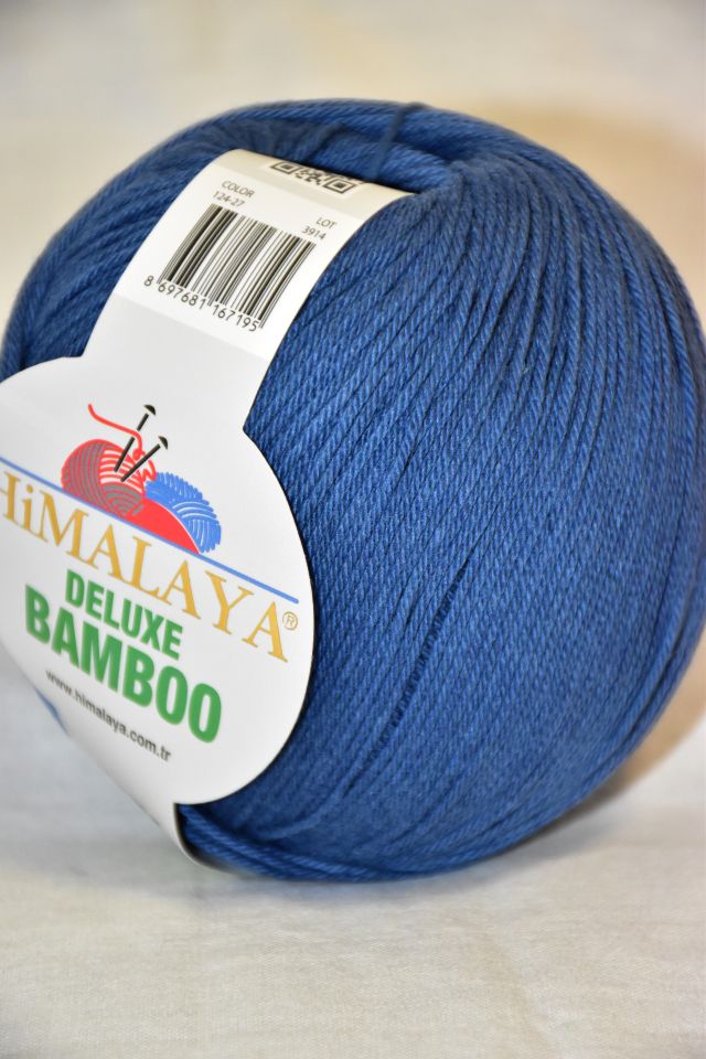 Himalaya Příze De lux bamboo 27 půlnoční modrá