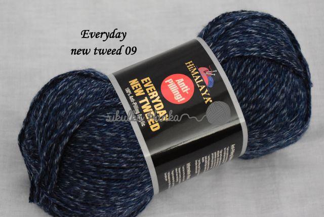 Himalaya Příze Everyday new tweed 09 tm.modrá