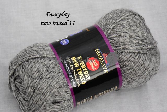 Himalaya Příze Everyday new tweed 11 šedá melange