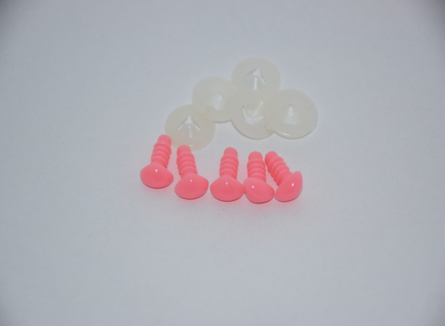 Bezpečnostní nos 8mm růžový