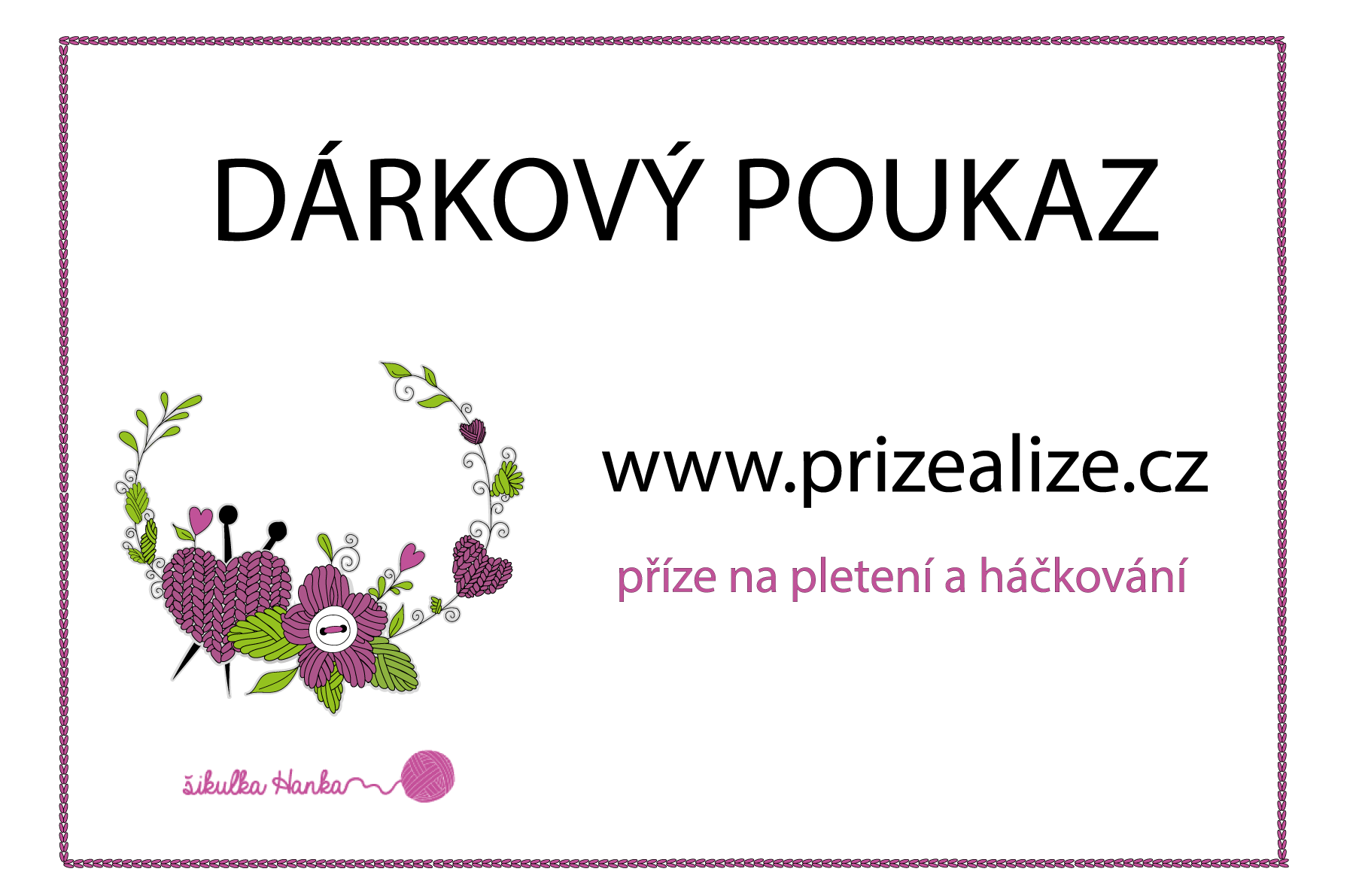 Dárkový poukaz v hodnotě 1000,- Kč