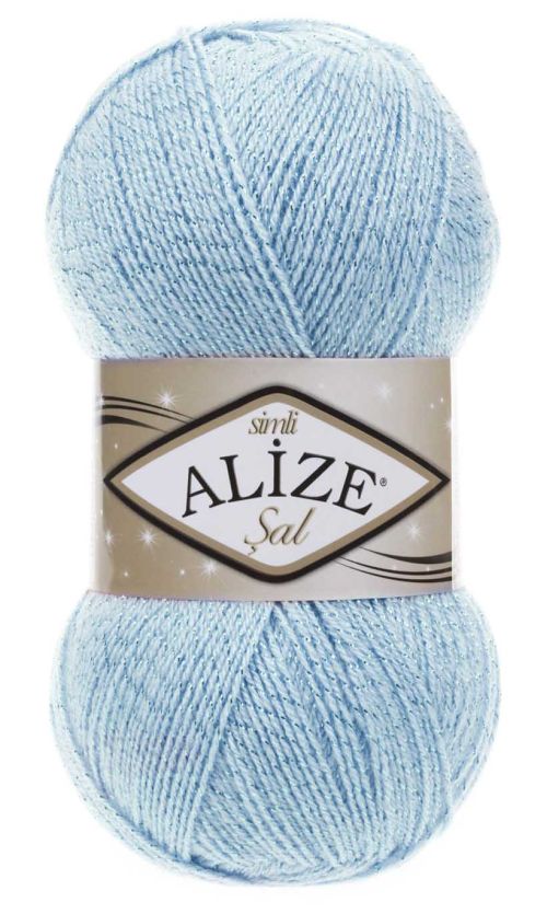 Příze Alize Sal simli 40 světle modrá