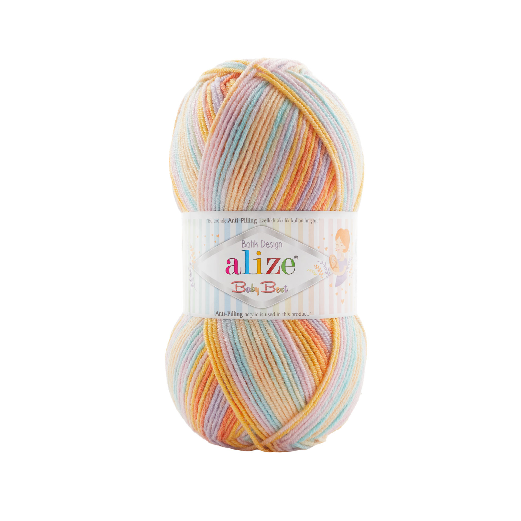 Alize Příze Baby best batik 7931