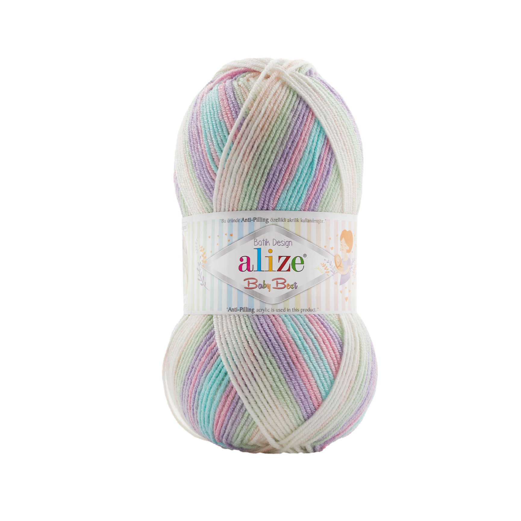 Alize Příze Baby best batik 7936 unicorn