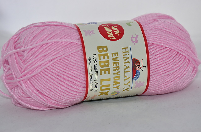 Pletací příze Everyday Bebe Lux 100 g Varianta: 6 (70404) růžová sv., Balení: 1 ks