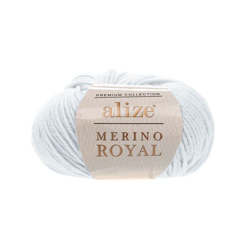 Alize Příze Merino royal 698 světlounká šedá