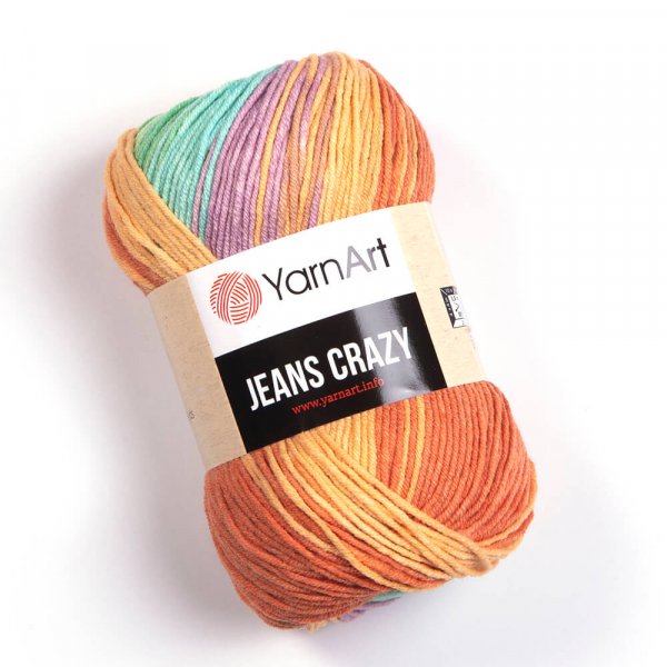 YarnArt Jeans crazy 8202 barevný melír