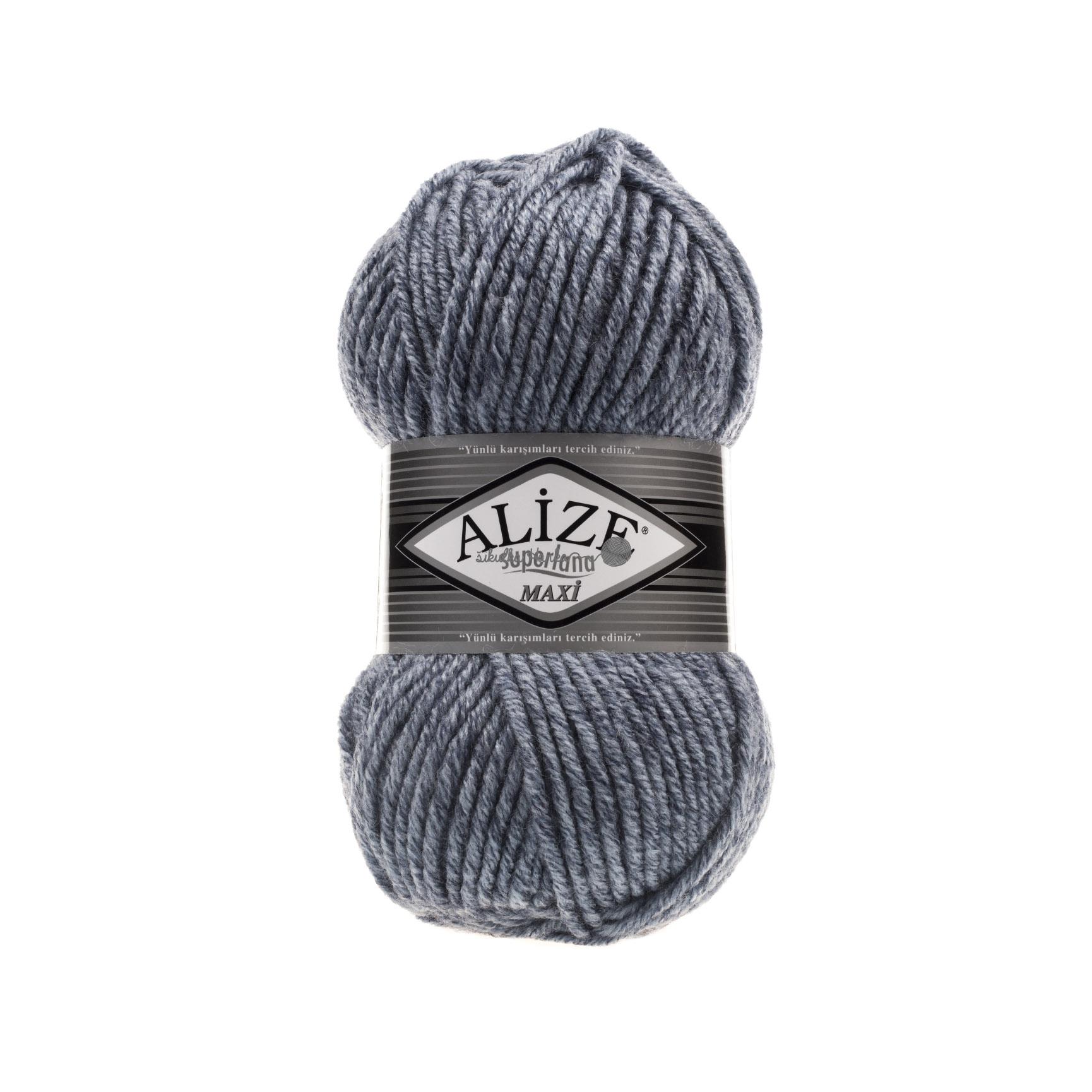 Alize Superlana maxi 806 modro-šedá melange
