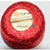 Příze lurexová Camellia 416 červená