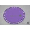 Víko/dno na košík 14,5cm - plné lila