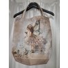 Taška vzor č.59 - víla na béžové