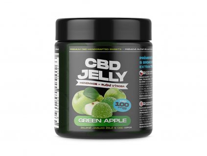 czech cbd zelene jablko jelly 100mg (1)