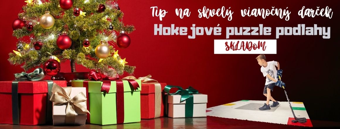 Vianočný darček hokejové puzzle