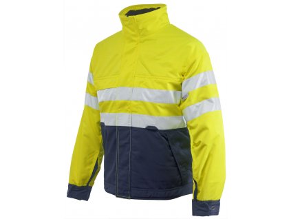 6407 ZATEPLENÁ PRACOVNÍ BUNDA EN ISO 20471 TŘÍDA 3 (Barva Žlutá-10, Velikost 3XL)