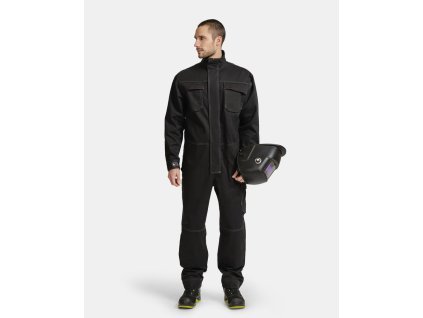 65403714 Weld Overall Jobman 4037 IMG23 Front with helmet in hand