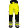 6514 Zateplené, voděoodolné kalhoty,žluté, EN ISO20471/2, EN343
