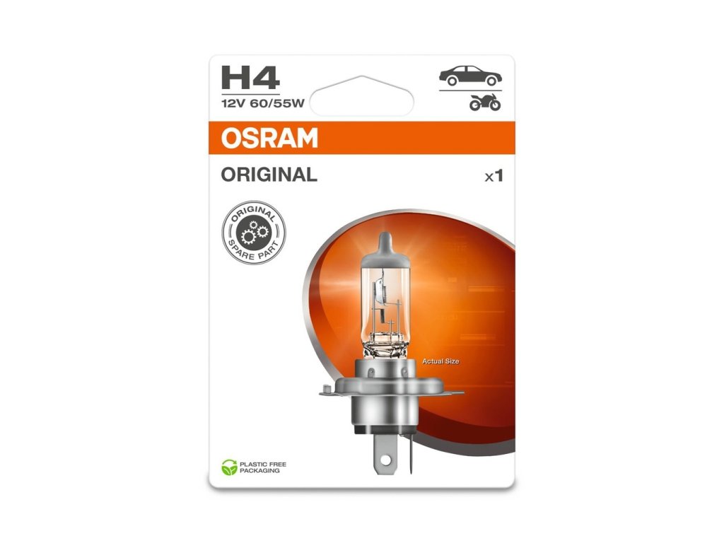 [64193 1BL] 12V 60 55W P43t H4 Osram Blister Ecopack