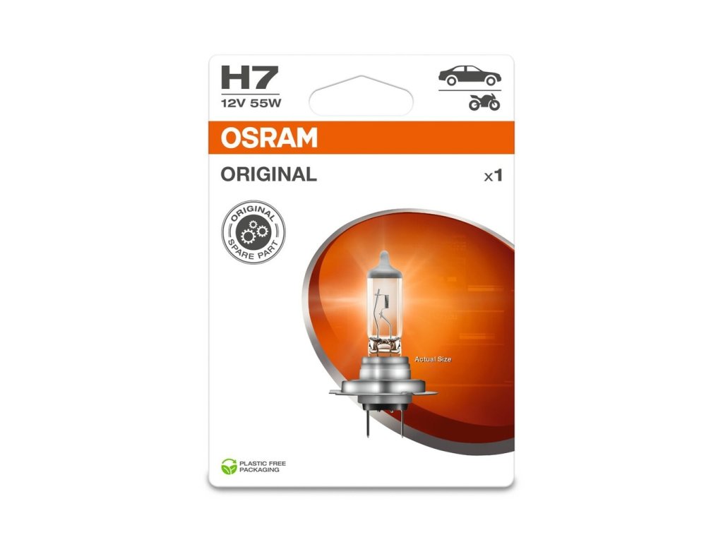 [64210 1BL] 12V 55W PX26d H7 Osram Blister Ecopack