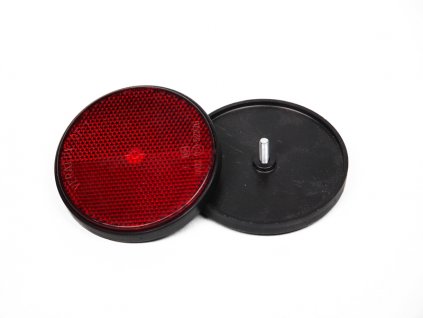 2026 1 odrazka 80mm se sroubem cervena