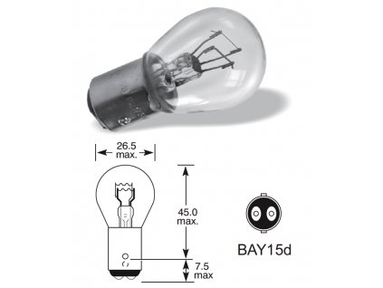 6192 24v 21 5w bay15d qlux