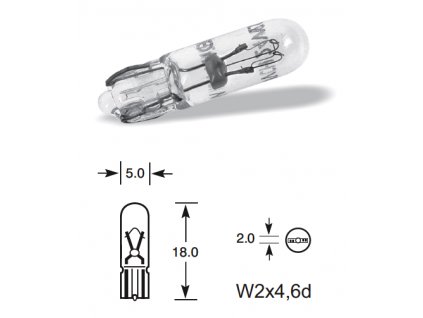 538 1 24v 1 2w celosklo w2 x 4 6d elta