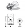 805 1 6v 15w babetta p26s elta