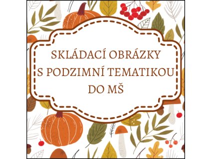 Podzimní skládací obrázky