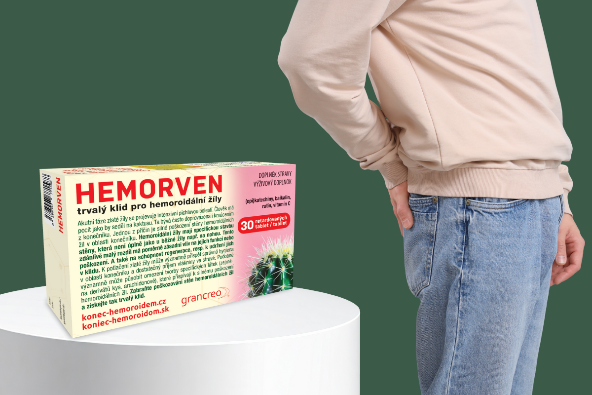 HEMORVEN - zastavení krvácení u hemeroidů již za 16 dní