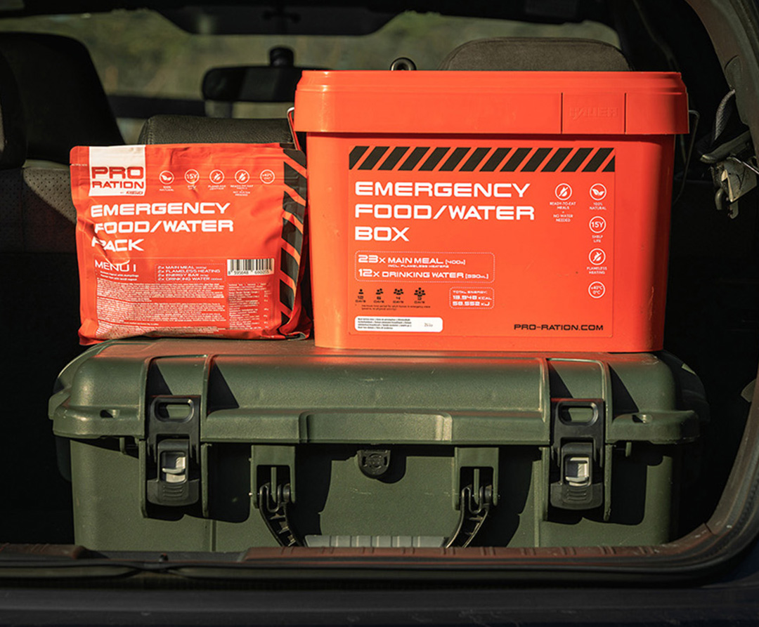 balíčky pro-ration v autě (emergency)