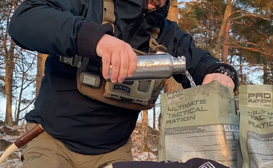 příprava tactical jídla pro-ration