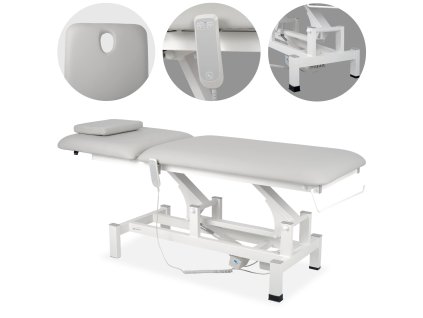 Fortis 2 treatment table electric adjustment hand remote control head cushion k729 light gray 2445 1