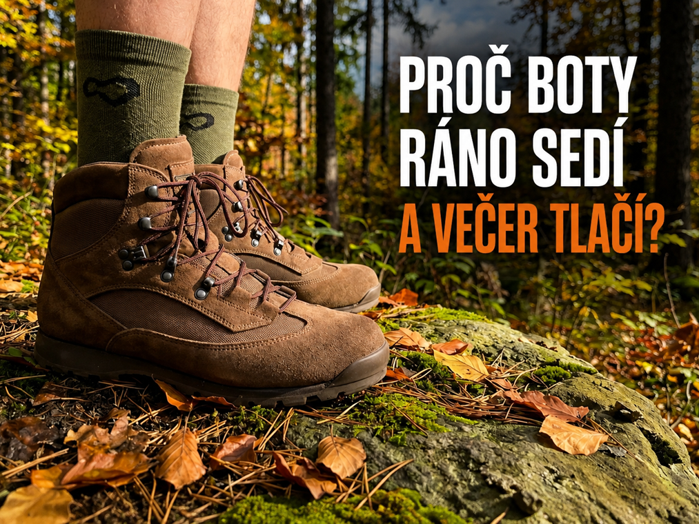 Proč boty ráno sedí a večer tlačí?